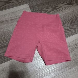 TSLCollection Pink Leopard Print Shorts Size S
